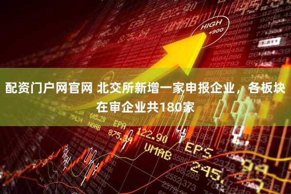 配资门户网官网 北交所新增一家申报企业，各板块在审企业共180家